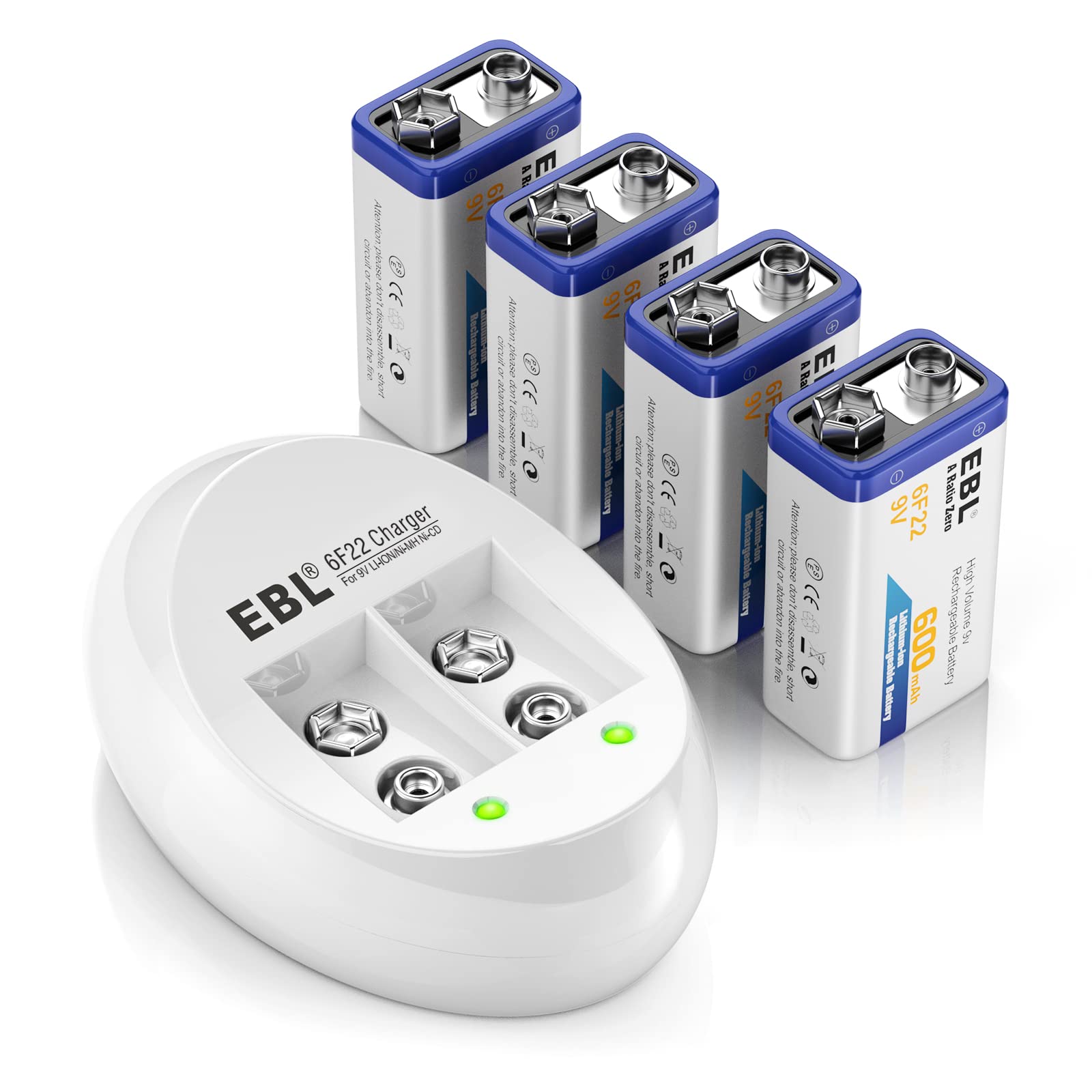 9 Volt Battery Rechargeable Charger